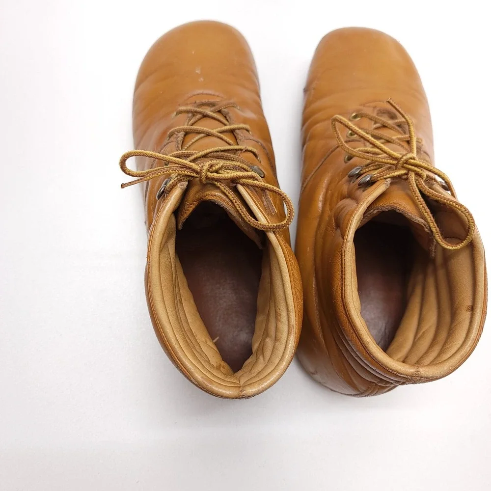Vintage Roots Men's Leather Shoes Boots‎ 10.5 M Natural Footwear Whiskey Brown
